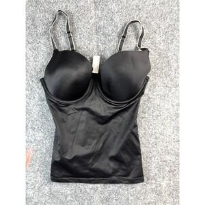 Self Expressions Black Shaping Cami Tank‎ Top Bra 34D